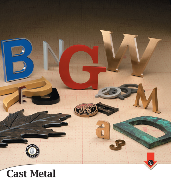 Cast Metal Letters
