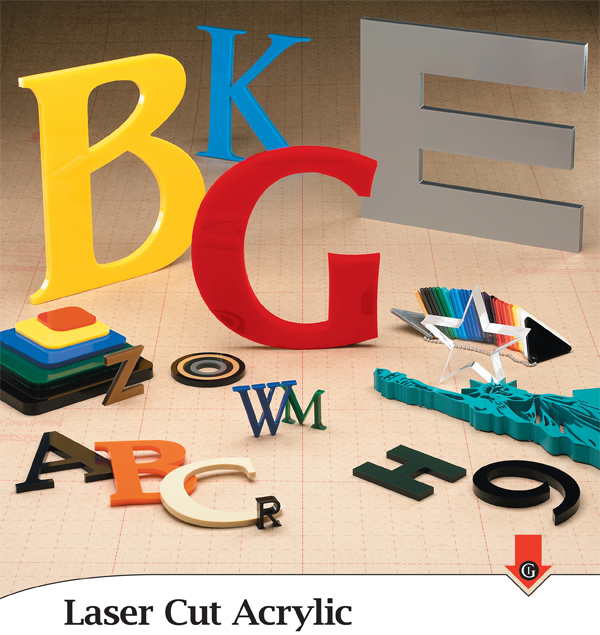 Laser Cut Acrylic Letters