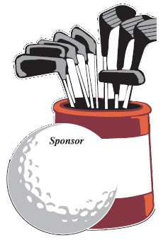 die cut golf bag sign