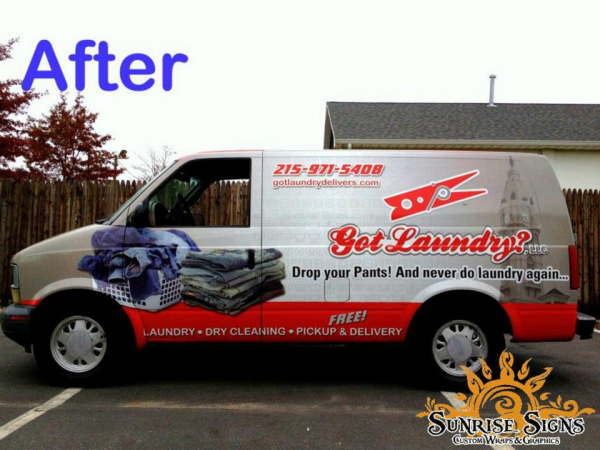Van wraps advertising for contractors