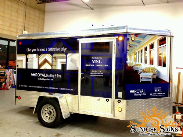 Enclosed Trailer Wraps for Lumber and Building Suppliers