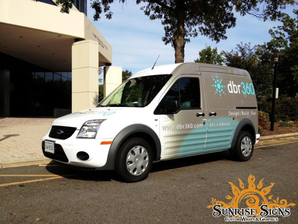 Contractor partial van wraps