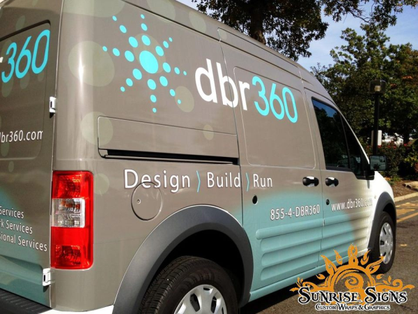 Advertising for contractors van wraps