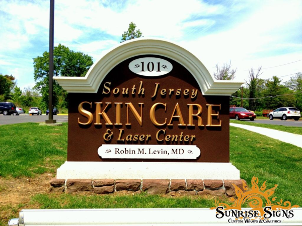 Foam HDU Monument Brushed Metal Signs