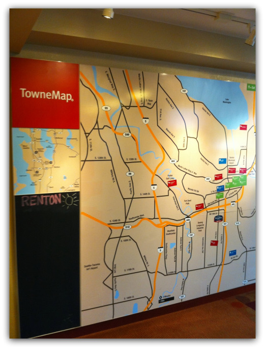 hotel wall map mural philadelphia