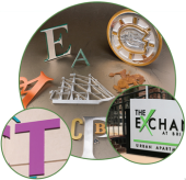flat cut metal letters