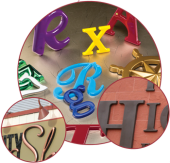 formed plastic letters