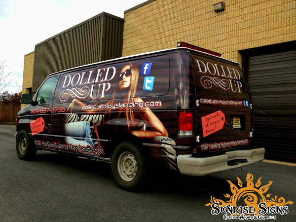 Clothing and retail store van wraps