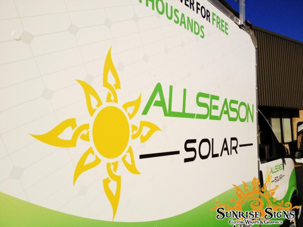 Advertising for contractors with box truck wraps