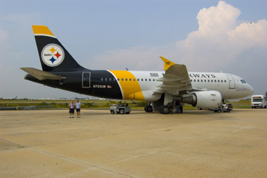 steelers plane