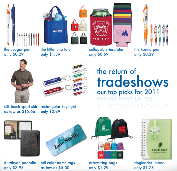 top tradeshow item giveaways