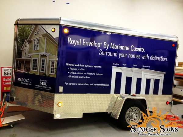 Enclosed trailer wraps in New Jersey
