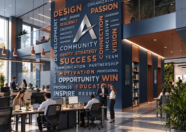 Aether Word Cloud Wall
