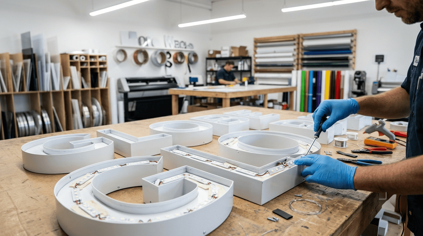 Sign manufacturing